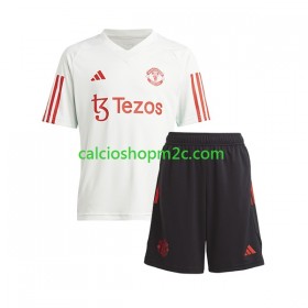 Manchester United Bambino Maglia da Allenamento Bianco 2023/2024